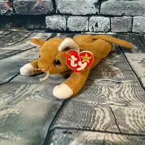 Vintage Ty Beanie Babies 1993 "Nip" the Cat Style 4003 Plush Toy - 1994 Hang Tag